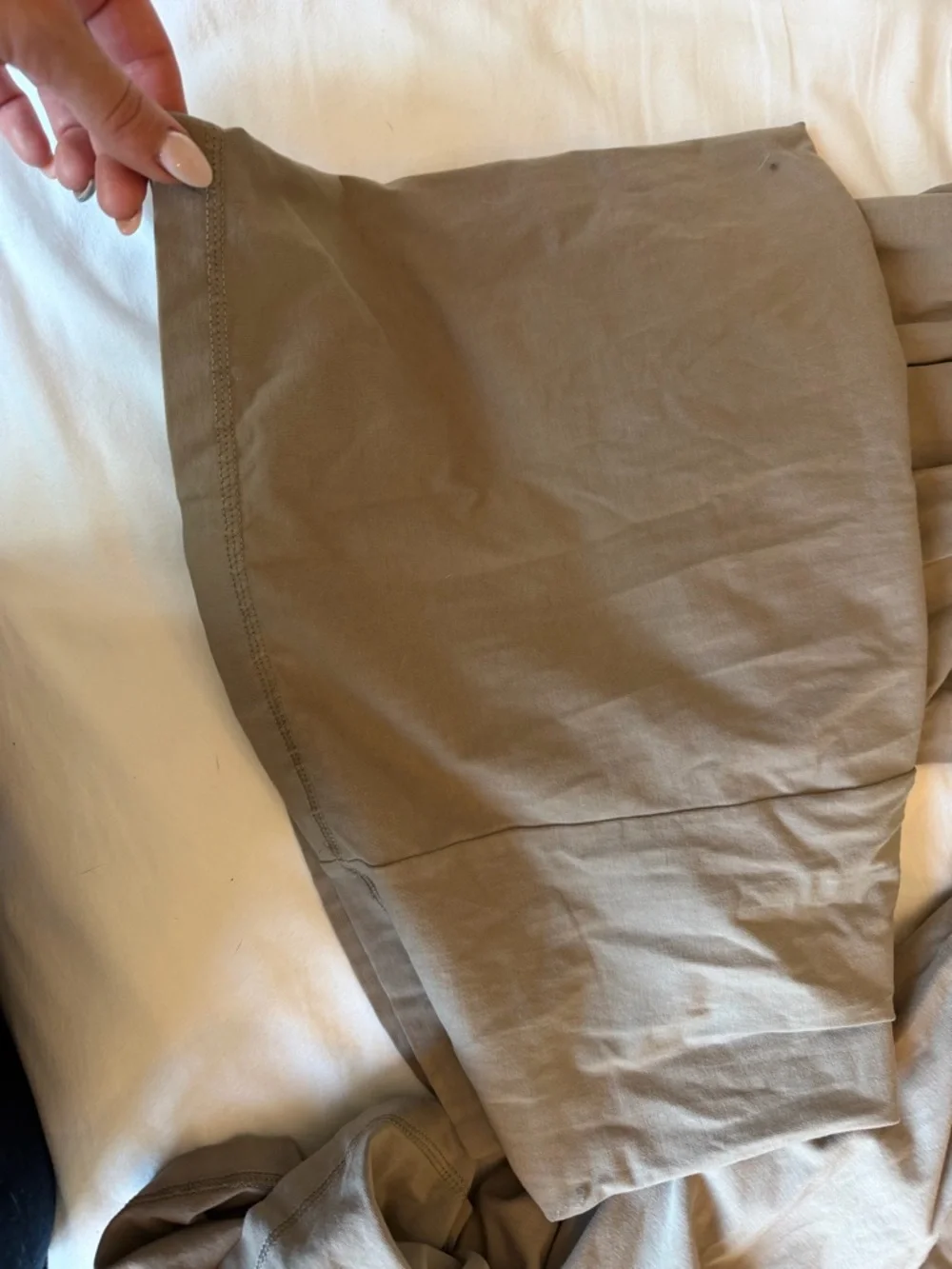 FP Movement by Free People Taupe Wide-Leg Spaghetti-Strap Jumpsuit - Picture 7 of 9